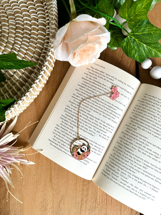 Cherry Blossom Panda Bookmark